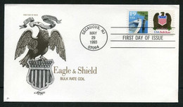 USA 1993 Eagle & Shield Sc 2604 FDC Secaucus NJ, May. 29 (Artmaster) | Birds Of Prey | Fishing Boat - 1991-2000