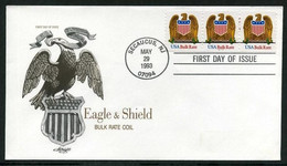 USA 1993 Eagle & Shield Sc 2603 FDC Secaucus NJ, May. 29 (Artmaster) | Birds Of Prey - 1991-2000