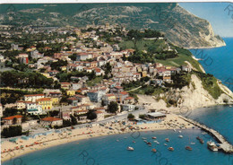 CARTOLINA  NUMANA,ANCONA,MARCHE,PANORAMA E SPIAGGIA,MARE,SOLE,ESTATE,LUNGOMARE,VACANZA,BELLA ITALIA,NON VIAGGIATA - Ancona