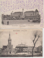 Lot De 2 CPA Malo-les-Bains - La Place Turenne / Le Casino Municipal Avec La Nouvelle Terrasse - Malo Les Bains