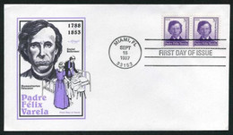 USA 1997 Padre Felix Varela Pair FDC, Miami, Sep. 15 (Artmaster) | Humanitarian Educator | Clergy, Theologians, Religion - 1991-2000