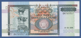 BURUNDI - P.39d – 1.000 Francs 01.05.2006 UNC Serie BN763317 - Burundi