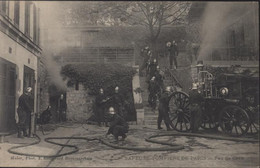 CPA CP Sapeurs Pompiers De Paris Feu De Cave Mulot - Sapeurs-Pompiers