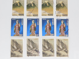 STAMP JAPAN FUJI 1000yen 12pc Lot Off Paper High Value Philatelic Collection Mix - Collezioni & Lotti