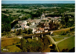 Ref 565 : CPSM 79 St Loup Sur Thouet Vue Aérienne - Saint Loup Lamaire