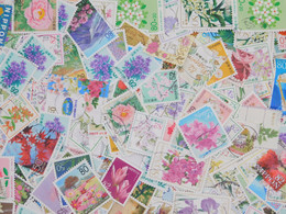 STAMP JAPAN Topical 【Flower】 300pcs Lot OFF Paper Philatelic Collection - Collezioni & Lotti