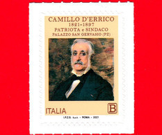 Nuovo - MNH - ITALIA - 2021 - 200 Anni Della Nascita Di Camillo D’Errico (1821 – 1897), Patriota E Sindaco – B - 2021-...: Neufs