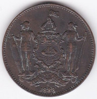 British North Borneo, One Cent 1888 H .Victoria. En Bronze. KM# 2 - Maleisië