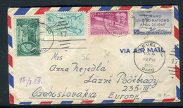 Etats Unis - Enveloppe De Cleveland Pour La Tchécoslovaquie En 1950 - Prix Fixe !!! - Ref S 6 - Briefe U. Dokumente