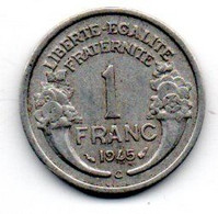 France  -  1  Franc 1945 C -  TTB - Autres & Non Classés