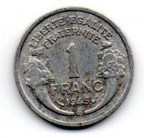 France  -  1  Franc 1945 C -  TTB - Otros & Sin Clasificación