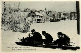 Villard De Lans * Bob Revenant De L'entrainement * Sports D'hiver Bobsleigh - Villard-de-Lans