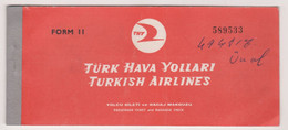 TURKISH   AIRLINES  TICKET - Billetes