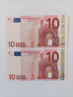 PAAR Correlativ 10 EURO Spain,(M002) De La V Primera Firma De DUISEMBERG, UNCIRCULATED - 10 Euro