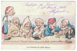 CHAGNY - Les Clients Du Café Maure - Chagny