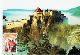 France, Chateaux De Joux ,   10 Siecles D'histoire  Pontarlier  En 1981 TB - Commemorative Postmarks