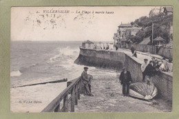 Delcampe - VILLERVILLE  PLAGE A MAREE HAUTE - Villerville