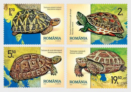 Romania Rumänien Delivery Within 4 Weeks MNH ** Ru 2021 221 Turtles Set - Ongebruikt
