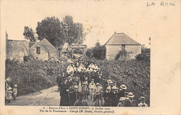 La Riche       37       Jeanne D'Arc à Saint Cosme 1910. Fin De La Procession  . Mgr Denis      (voir Scan) - La Riche