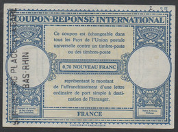 IAS - IRC - CRI / ALSACE - STRASBOURG - FRANCE  COUPON REPONSE INTERNATIONAL  (ref 7469) - Coupons-réponse