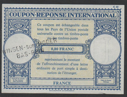 IAS - IRC - CRI / ALSACE - WINGEN - FRANCE  COUPON REPONSE INTERNATIONAL  (ref 7470) - Antwortscheine