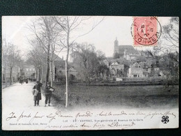 46 ,vayrac , Vue Générale Et Avenue De La Gare  En 1904 - Vayrac