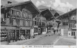 ERLENBACH → Belebte Dorfstrasse, Ca.1920 - Erlenbach Im Simmental