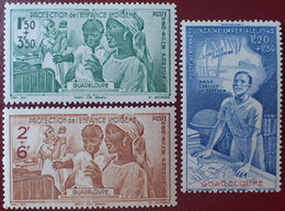 R2269/363 - 1942 - COLONIES FR. - GUADELOUPE - POSTE AERIENNE - SERIE COMPLETE - N°1 à 3 NEUFS** - Luftpost