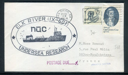 Etats Unis - Enveloppe De San Diego Our La France En 1978 Cachet De Voyage Océanographique - Prix Fixe !!! - Ref S 68 - Briefe U. Dokumente