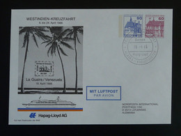Entier Postal Stationery Croisière Cruise Ship La Guaira Venezuela 1985 Germany Ref 99512 - Enveloppes Privées - Oblitérées