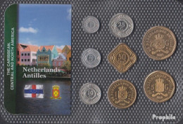 Niederländische Antillen Stgl./unzirkuliert Kursmünzen Stgl./unzirkuliert Ab 1989 1 Cent Bis 5 Gulden - Niederländische Antillen