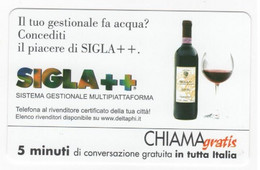 CHIAMAGRATIS SIGLA ++, NUOVA , 5 Minuti, Tiratura 12.500, Mantegazza, 15/08/2001 - Autres & Non Classés