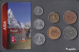 Nepal Stgl./unzirkuliert Kursmünzen Stgl./unzirkuliert Ab 1994-2000 10 Paise Bis 10 Rupees - Népal