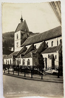 1128/CPSM - Suisse - St-Ursanne - La Collégiale - Saint-Ursanne