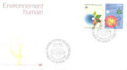 United Nation:Nations Unies:Environnement Humain, 19.03.1982 - Covers & Documents