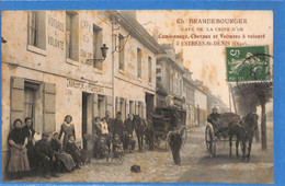 60 - Oise -   Estrees Saint Denis - Cafe De La Croix D'Or  (N6109) - Estrees Saint Denis