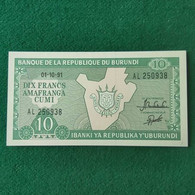 Burundi 10 Francs 1991 - Burundi