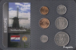 Niederlande Vorzüglich Kursmünzen Vorzüglich Ab 1950 1 Cent Bis 2 1/2 Gulden - Collections