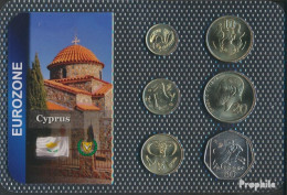 Zypern 2004 Stgl./unzirkuliert Kursmünzen Stgl./unzirkuliert 2004 1 Cent Bis 50 Cents - Cyprus