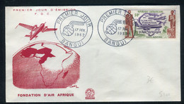 République Centrafricaine - Enveloppe FDC En 1962 - Fondation D'Air Afrique - Ref S 100 - Zentralafrik. Republik