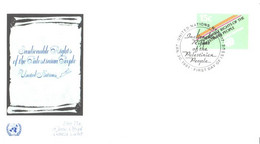 United Nation:FDC:Unalienable Rights Of The Palestinian People, 30.01.1981 - Storia Postale