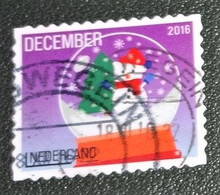 Nederland - NVPH - 3477 - 2016 - Gebruikt - Cancelled - December - Decemberzegel - Kerst - Kerstmis - Bol Met Sneeuwpop - Used Stamps