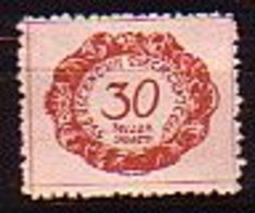 LIECHTENSTEIN - 1920 - Timbre Taxe - Serie Courant  - 30h - Yv 6* - Segnatasse