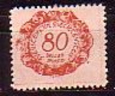 LIECHTENSTEIN - 1920 - Timbre Taxe - Serie Courant  - 80h - Yv 9* - Segnatasse