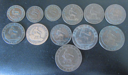 Espagne / Espana - 12 Monnaies 2, 5 Et 10 Centimos 1870 - Colecciones