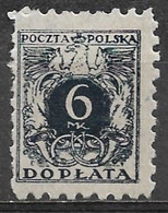 Poland 1921. Scott #J43 (U) Numeral Of Value - Portomarken