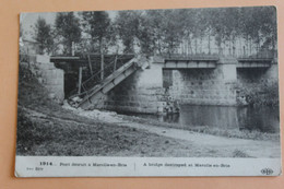 1914 - Pont Détruit à Marolle En Brie - Marolles En Brie