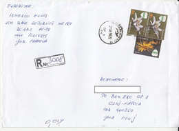 8660FM- CEAHLAU NATIONAL PARK, EDELWEISS, ARNICA, STAMPS ON REGISTERED COVER, 2018, ROMANIA - Briefe U. Dokumente