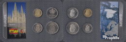 Spanien 1975 Stgl./unzirkuliert Kursmünzen Stgl./unzirkuliert 1975 1 Peseta Bis 50 Pesetas - Ongebruikte Sets & Proefsets
