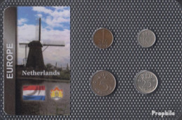 Niederlande 1948 Sehr Schön Kursmünzen Sehr Schön 1948 1 Cent Bis 25 Cents - Collezioni